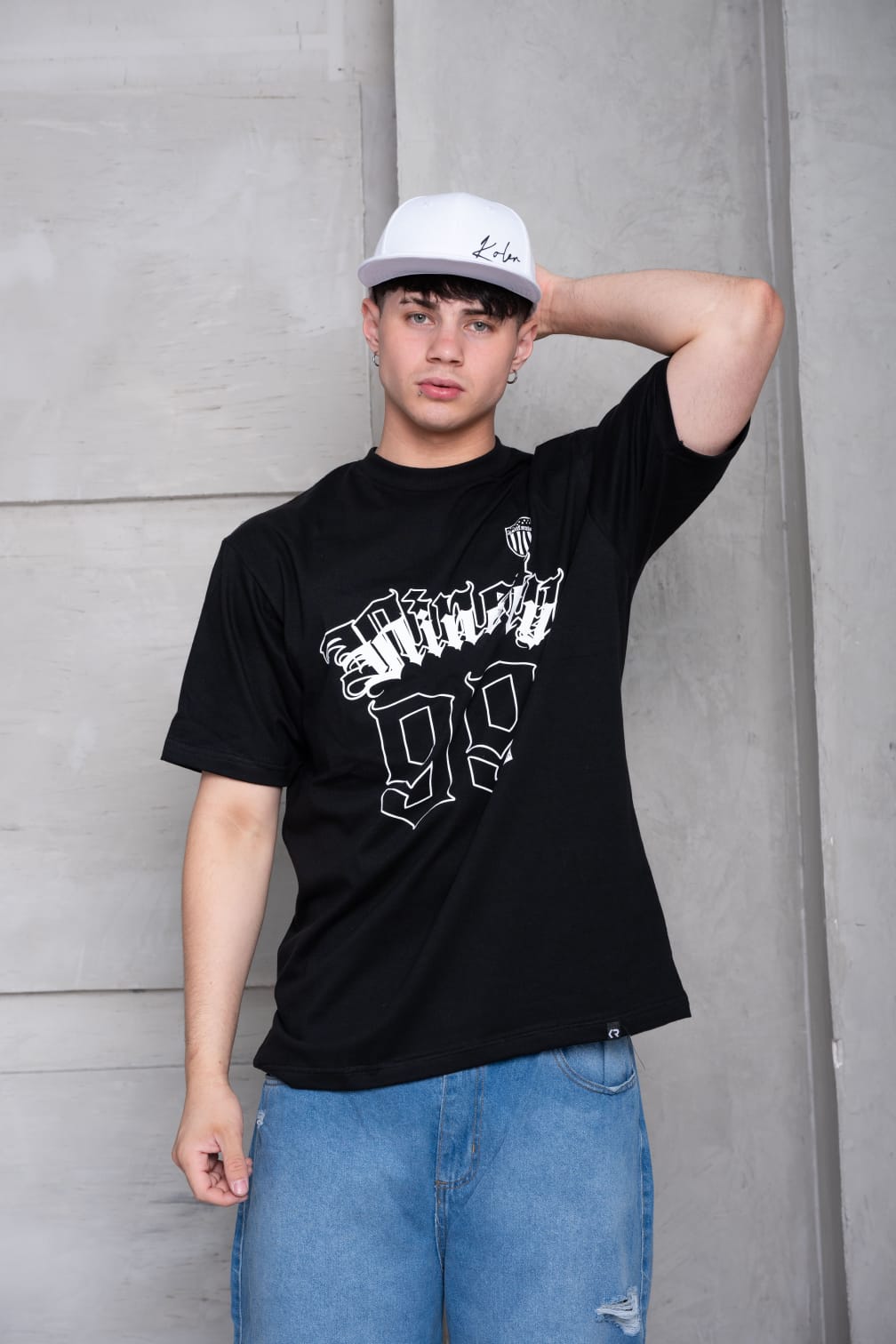 REMERA OVER 99 NEGRA XL-L