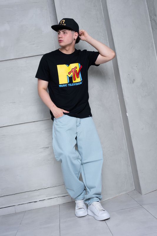 REMERA MTV NEGRA XL-L