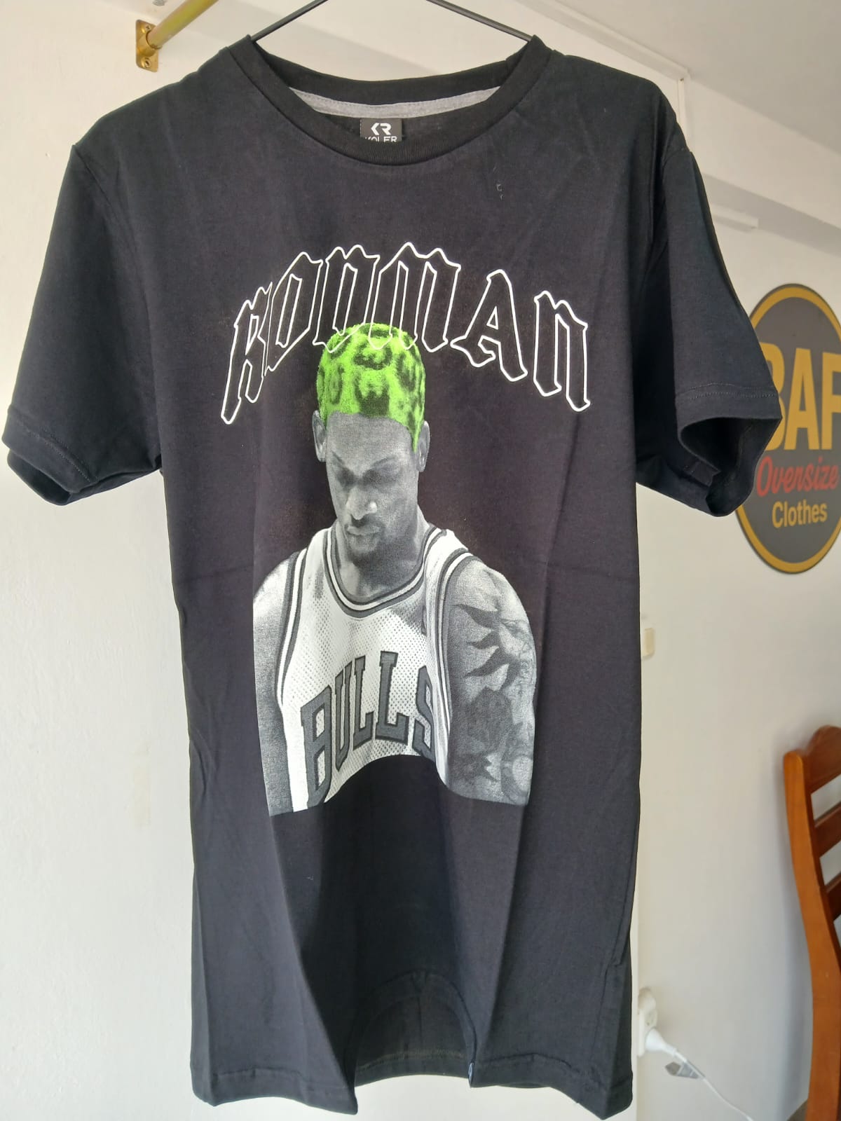 REMERA ROTMAN NEGRA TALLE M