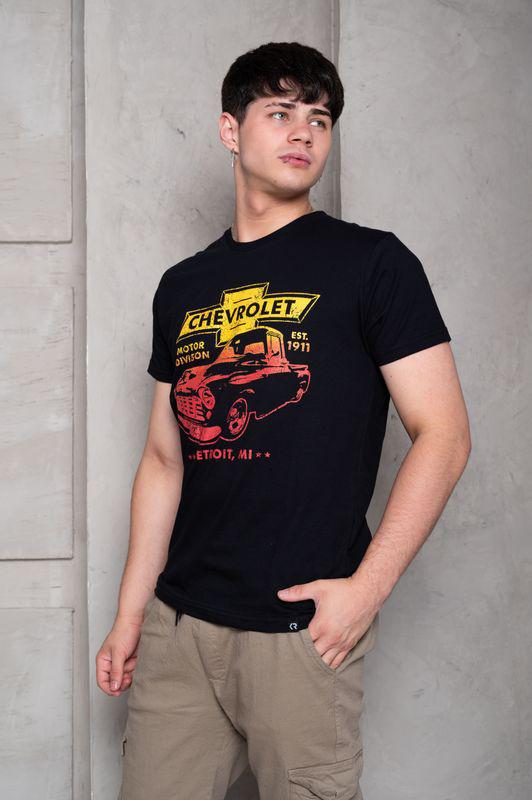REMERA CHEBROLET NEGRA M