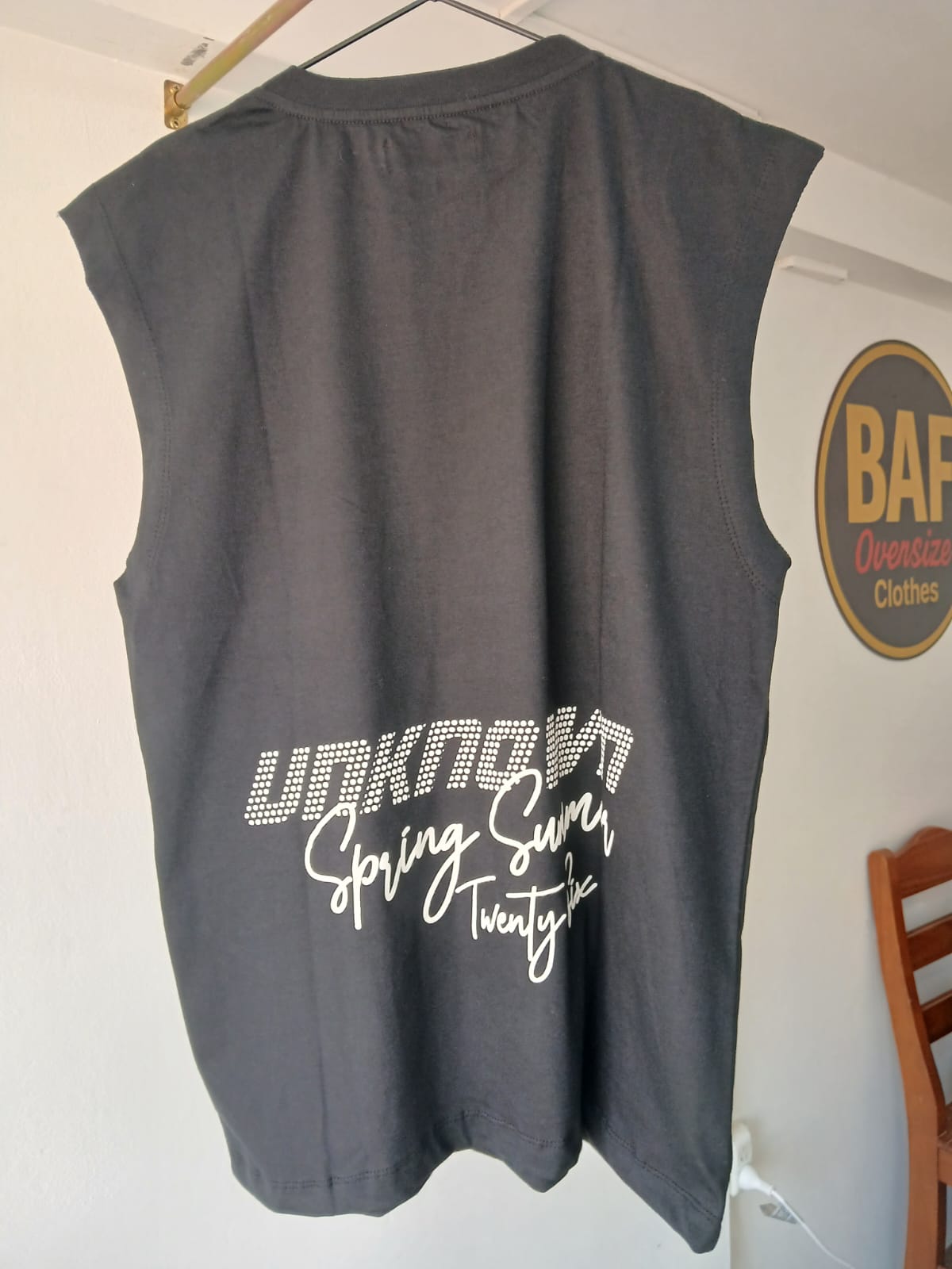 MUSCULOSA HOMBRE NEGRA M-L XL