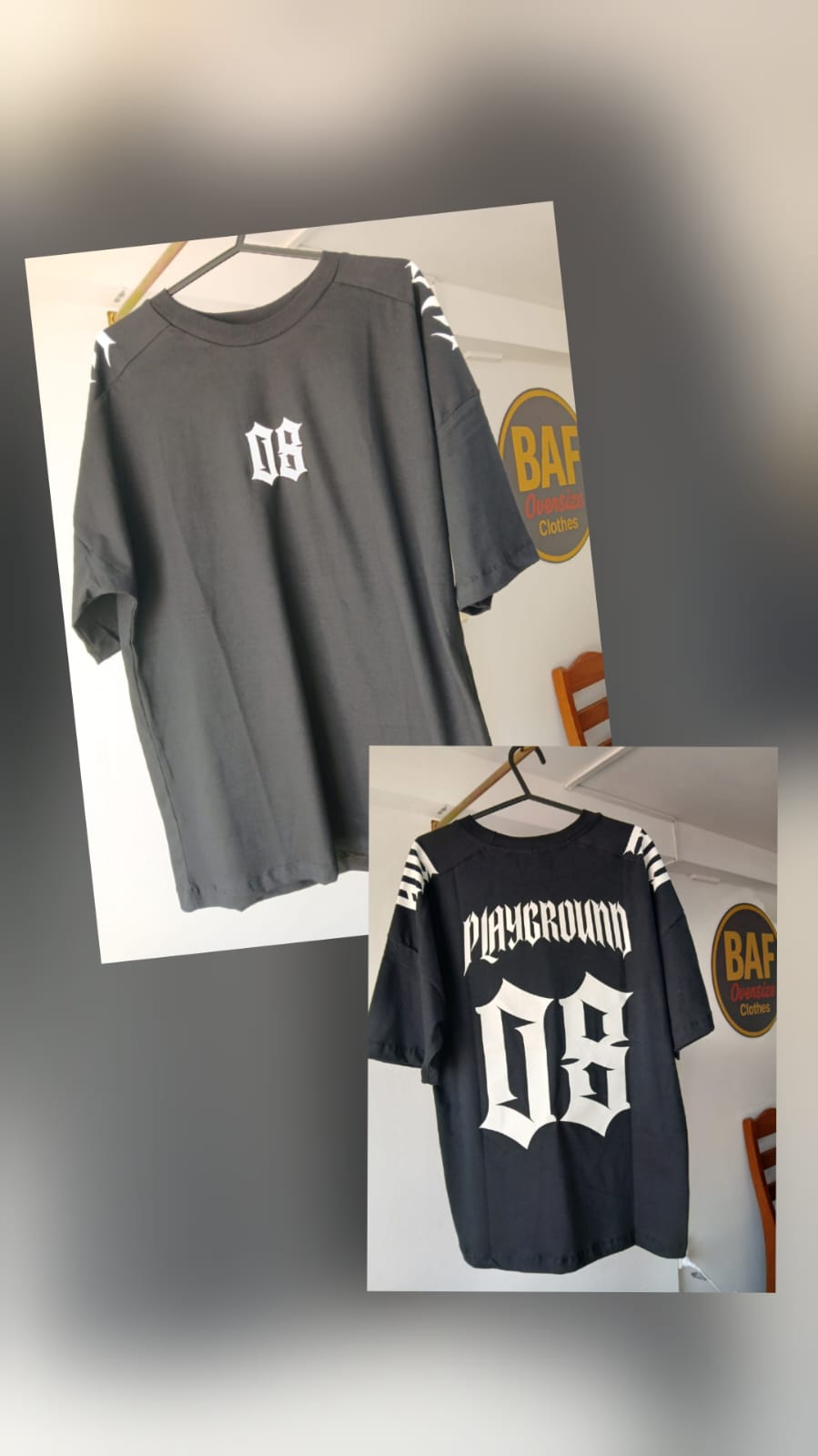 REMERA HOMBRE 08 NEGRA