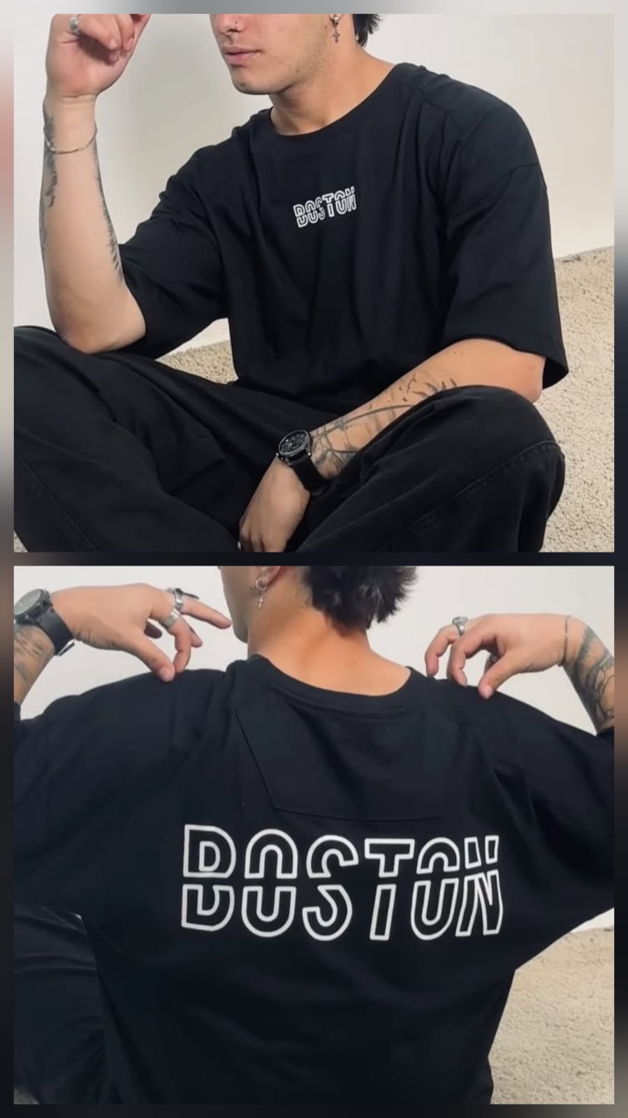 REMERA BOSTON gris M ,